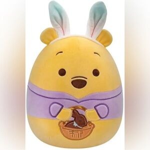 Yellow and Purple Plush Toy with Bunny Ears